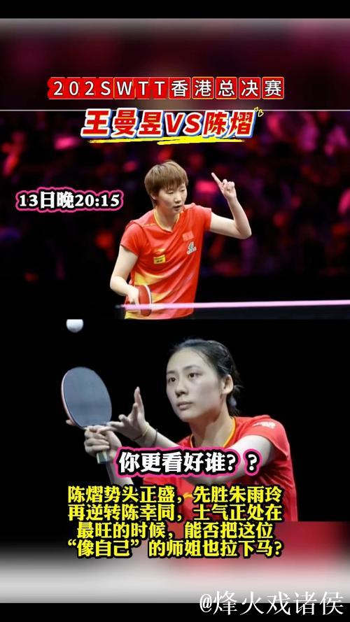 世乒联总决赛女单半决赛:陈熠VS王曼昱 集锦 世乒联总决赛女单半决赛:陈熠VS王曼昱 集锦